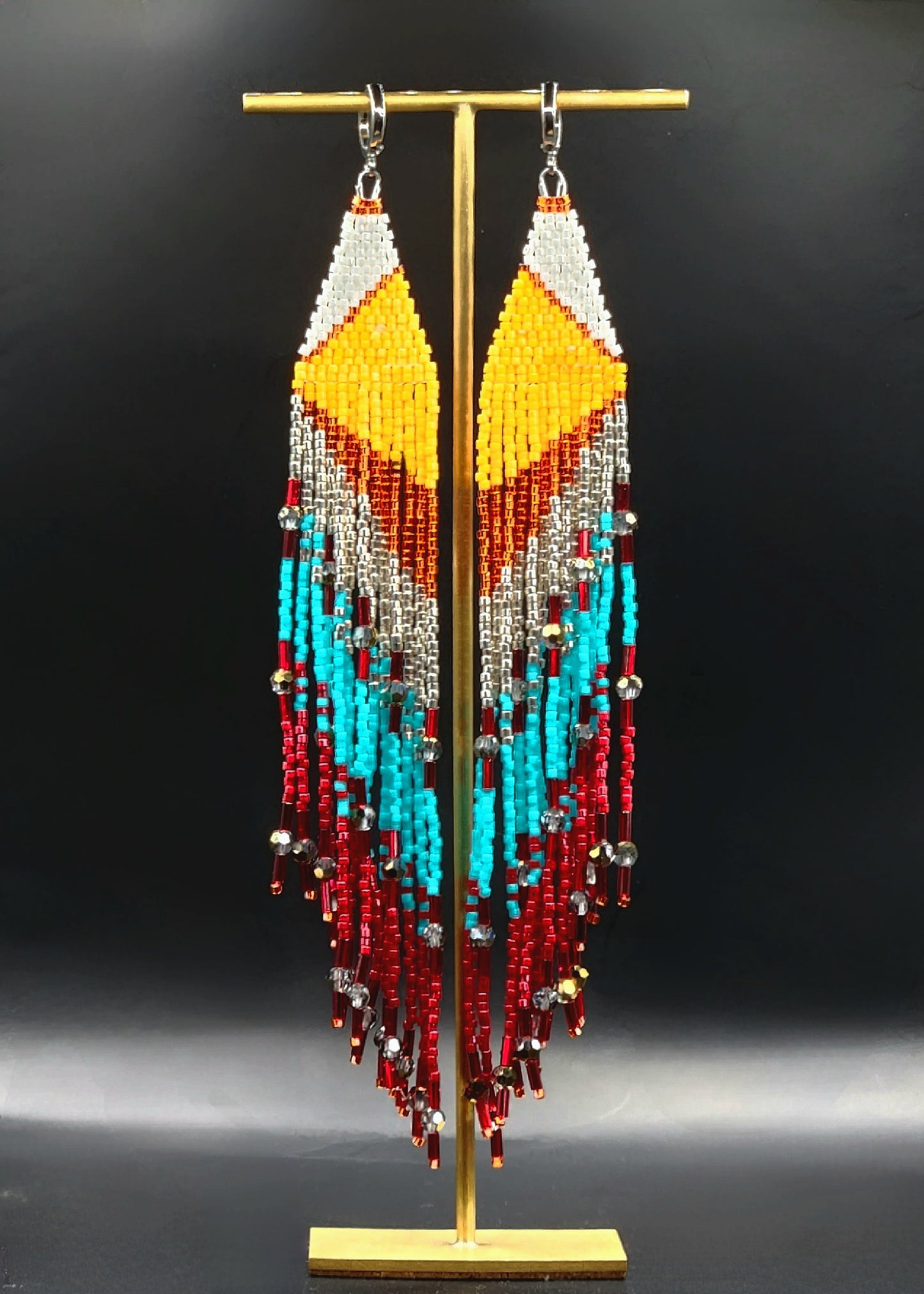 'Dunes' Opulence Duster Fringe Earrings